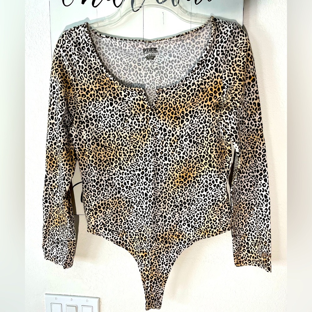 PINK Animal Print Body Suit